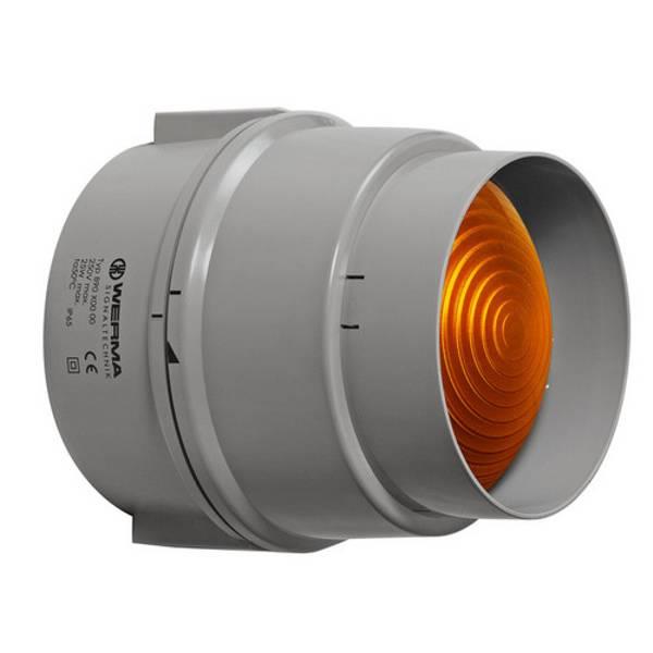 890.320.55 Werma  LED Traffic Light 890  24vDC 2:AMBER Permanent LED IP65 (12-24vDC)